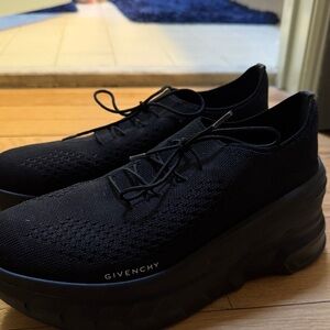 GIVENCHY BLACK MARSHMELLOW WEDGE SNEAKERS